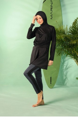 Maillot de Bain Hijab Noir 1943