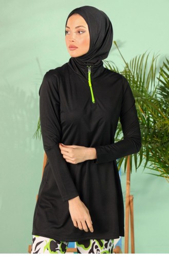 Black Modest Swimwear 2227