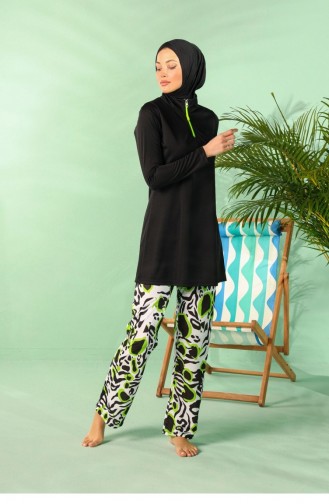 Black Swimsuit Hijab 2227