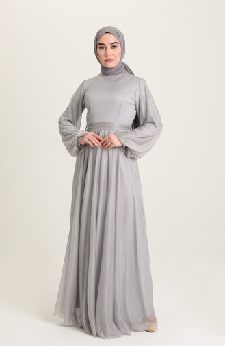 Habillé Hijab Gris 5541-01