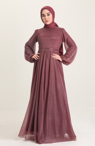 Lila Hijab-Abendkleider 5541-04