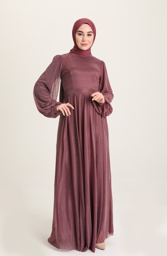 Lila Hijab-Abendkleider 5541-04