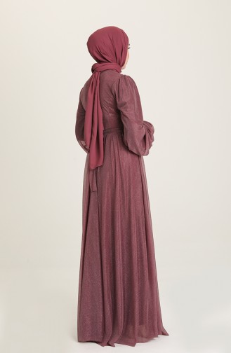 Lila Hijab-Abendkleider 5541-04