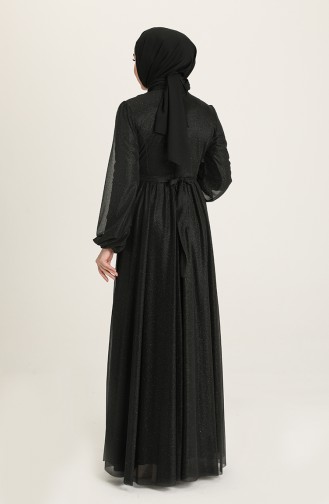 Schwarz Hijab-Abendkleider 5541-05