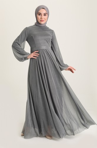 Habillé Hijab Gris Foncé 5541-10