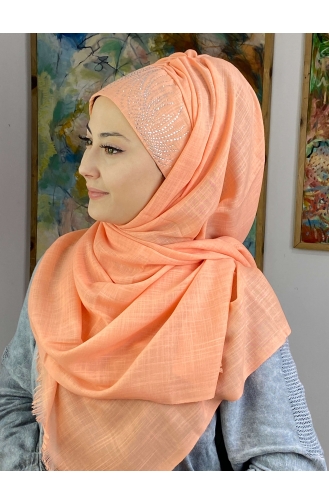 Gelblichrosa Praktischer Turban 23ŞBTTHZŞL23-04