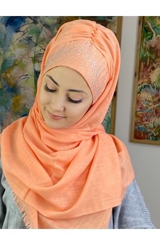 Gelblichrosa Praktischer Turban 23ŞBTTHZŞL23-04