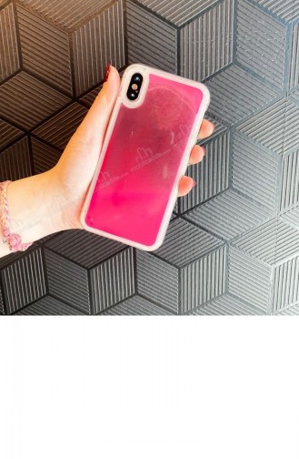 Samsung Galaxy A20S Neon Kumlu Pembe Silikon Kılıf