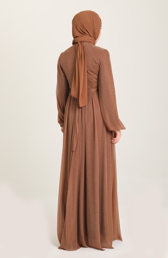 Tabak Hijab-Abendkleider 5541-02