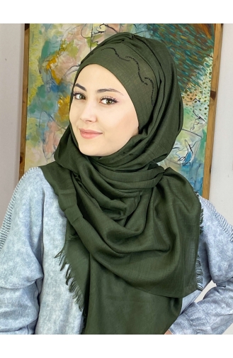 Dunkel Khaki Praktischer Turban 40ŞBTTHZŞL40-01