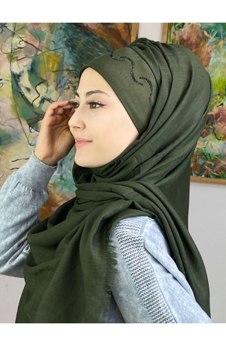 Dark Khaki Ready to Wear Turban 40ŞBTTHZŞL40-01