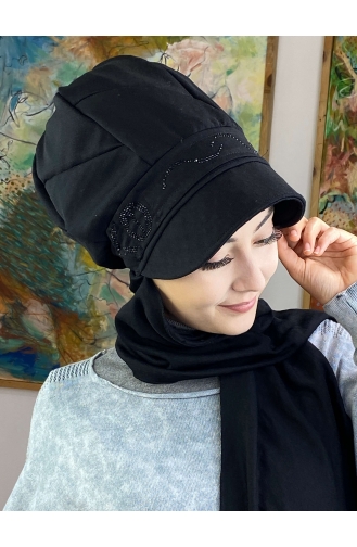 Black Ready to wear Turban 41ŞBTTHZŞL41-02