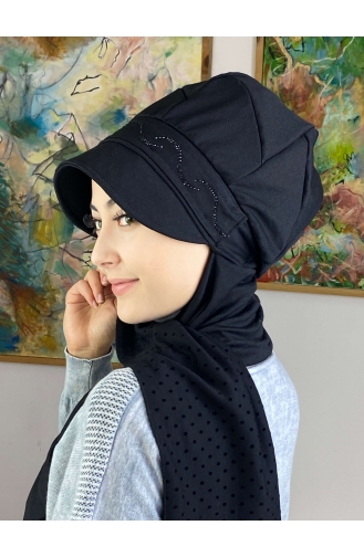 Black Ready to wear Turban 41ŞBTTHZŞL41-02