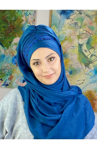 Dunkelblau Praktischer Turban 826OCKDRP-01