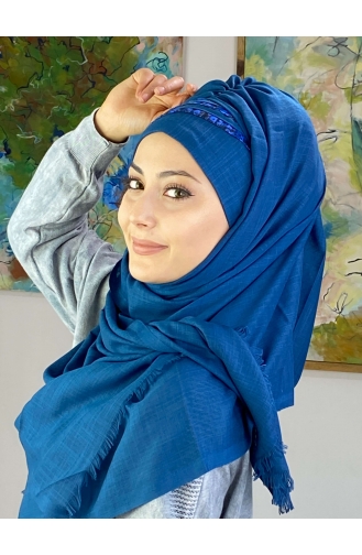 Dunkelblau Praktischer Turban 826OCKDRP-01