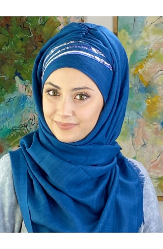 Dunkelblau Praktischer Turban 826OCKDRP-02