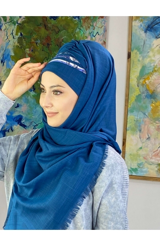 Dunkelblau Praktischer Turban 826OCKDRP-02