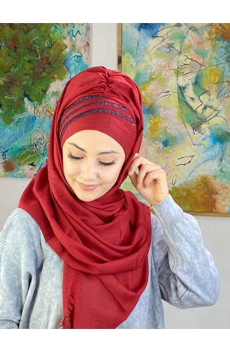 Weinrot Praktischer Turban 626OCKDRP-01