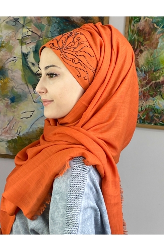 Orange Praktischer Turban 33ŞBTTHZŞL33-03