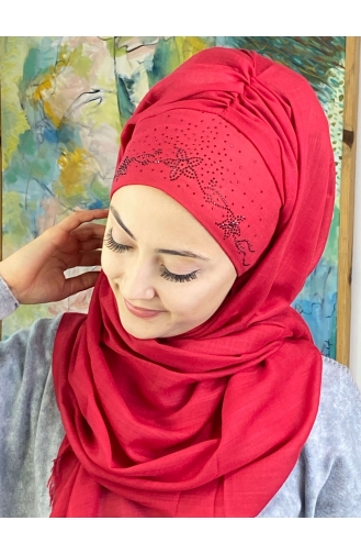 Hellbordeaux Praktischer Turban 11ŞBTTHZŞL11-02