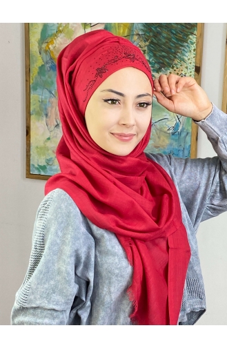 Hellbordeaux Praktischer Turban 11ŞBTTHZŞL11-02