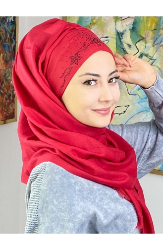 Light Claret Red Ready to wear Turban 11ŞBTTHZŞL11-02