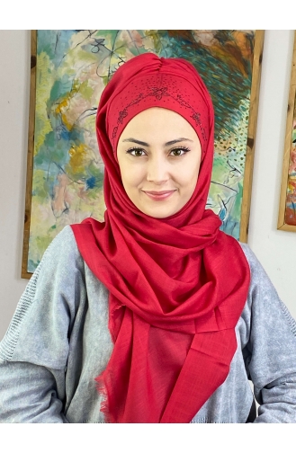 Hellbordeaux Praktischer Turban 11ŞBTTHZŞL11-02