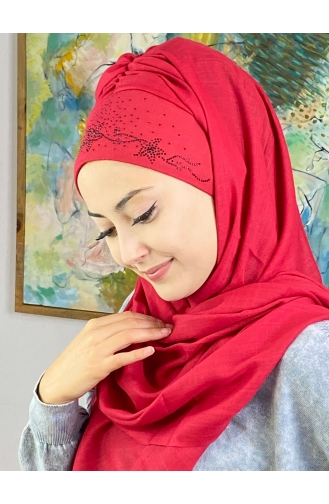 Hellbordeaux Praktischer Turban 11ŞBTTHZŞL11-02