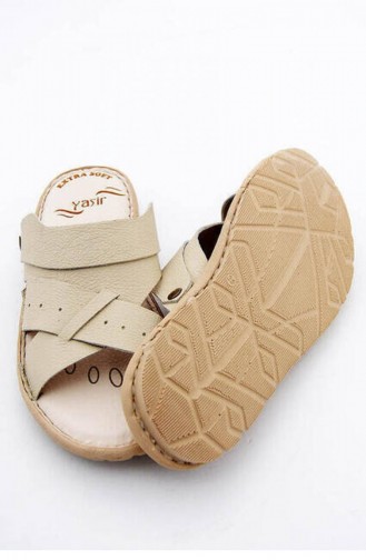 Cream Summer slippers 50.Krem