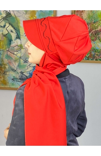 Vermilion Ready to Wear Turban 1TŞŞAP27OCK-10