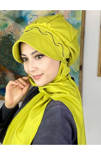 Hellpistaziengrün Praktischer Turban 1TŞŞAP27OCK-02