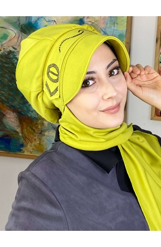 Hellpistaziengrün Praktischer Turban 1TŞŞAP27OCK-02