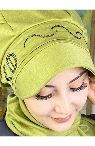 Pistachio Green Ready to Wear Turban 1TŞŞAP27OCK-04