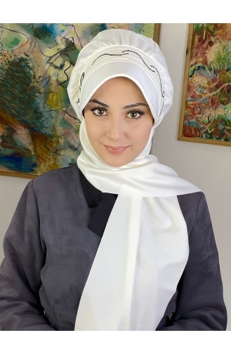 Turban Pret-a-Porter Blanc 1TŞŞAP27OCK-05