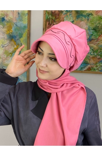 Pink Ready to wear Turban 1TŞŞAP27OCK-07