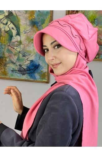 Pink Ready to Wear Turban 1TŞŞAP27OCK-07