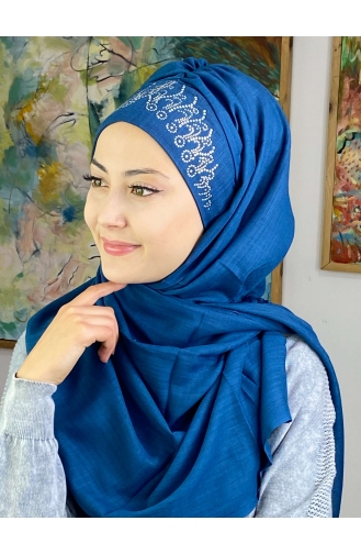 Dunkelblau Praktischer Turban 17ŞBTTHZŞL17-01