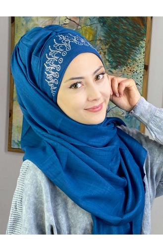 Dark Blue Ready to Wear Turban 17ŞBTTHZŞL17-01