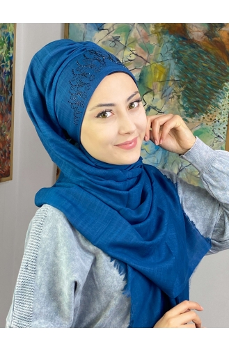 Turban Pret-a-Porter Bleu Foncé 18ŞBTTHZŞL18-01