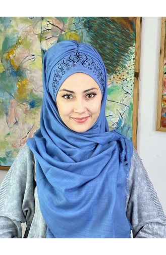 Hellblau Praktischer Turban 18ŞBTTHZŞL18-03