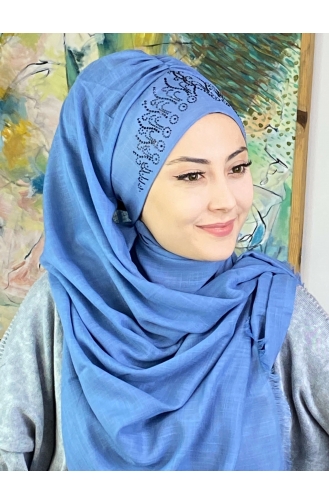 Hellblau Praktischer Turban 18ŞBTTHZŞL18-03