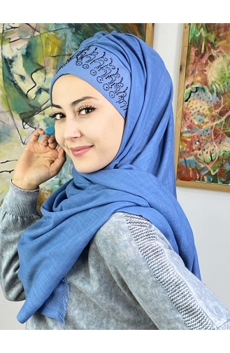 Hellblau Praktischer Turban 18ŞBTTHZŞL18-03