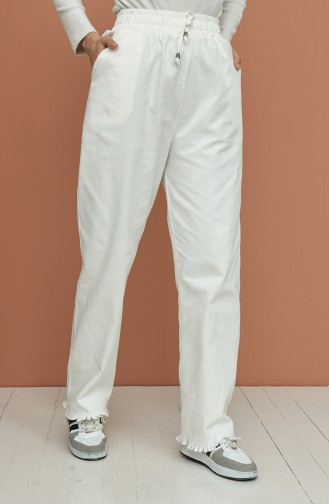 Ecru Pants 3602F-03