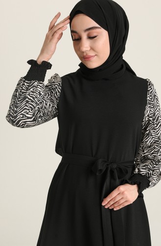 Black İslamitische Jurk 3113-02