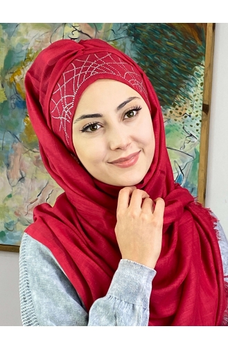 Weinrot Praktischer Turban 1ŞBTTHZŞL01-01