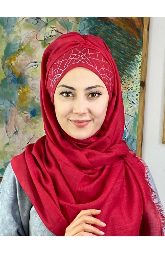 Weinrot Praktischer Turban 1ŞBTTHZŞL01-01