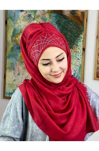 Weinrot Praktischer Turban 1ŞBTTHZŞL01-01