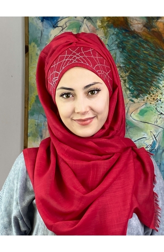 Weinrot Praktischer Turban 1ŞBTTHZŞL01-01