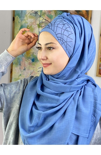 Hellblau Praktischer Turban 1ŞBTTHZŞL01-02