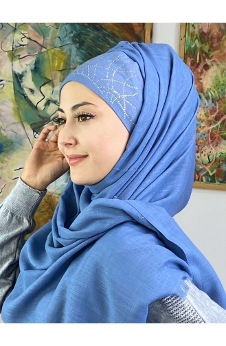 Hellblau Praktischer Turban 1ŞBTTHZŞL01-02